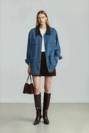 LILY Dark Denim Utility Jacket